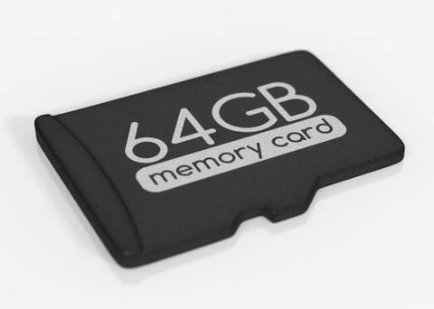 MicroSD memory card Stock Illustration