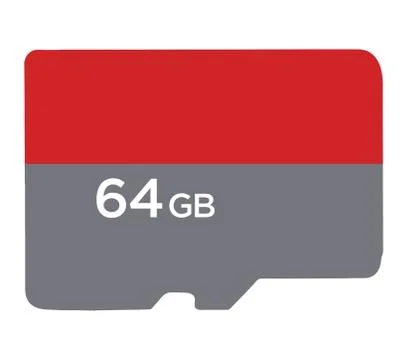 Microsd secure digital memory compact speed technology illustration Stockillustratie