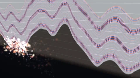 Microseismic event cloud hydraulic fracture monitoring stimulated reservoir Stock Footage 343062093