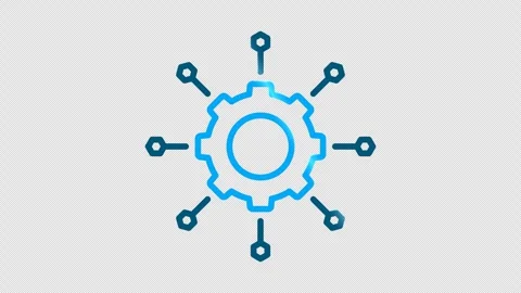 Microservices animated icon Stock Footage 295324979