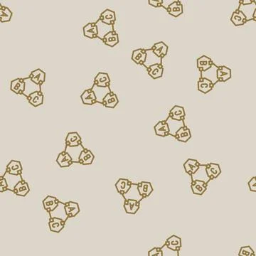 Microservices software line vector seamless pattern イラスト素材