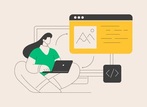 Microsites abstract concept vector illustration. 스톡 일러스트
