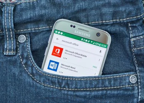 Microsoft android application Foto stock