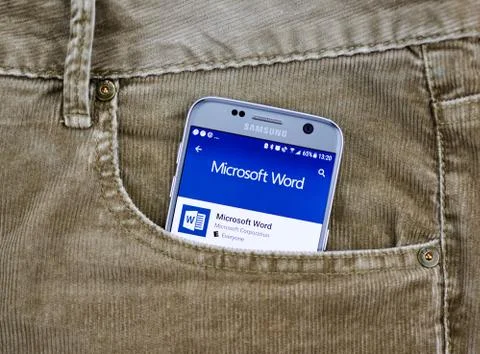 Microsoft android application Foto stock