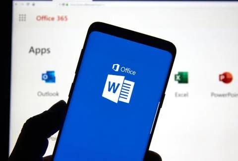 Microsoft app and icon Stockfoto's