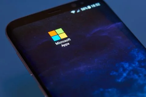 Microsoft application icon Stock Photos