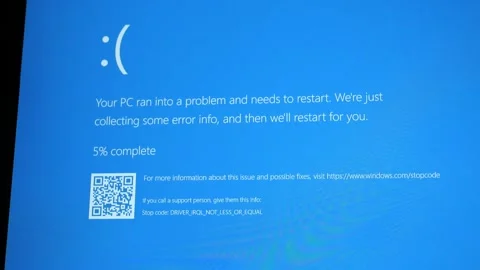 Microsoft Blue Screen Error,Blue Screen of Death 스톡 동영상 279877313