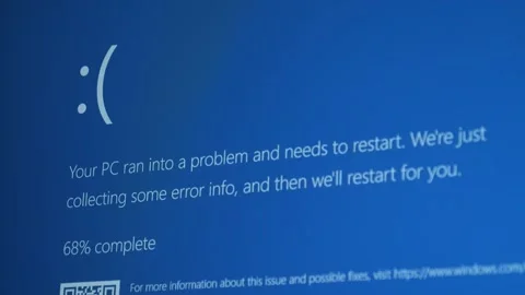 Microsoft Blue Screen Error,Blue Screen of Death 스톡 동영상 279877716