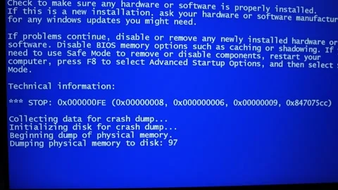 Microsoft Blue Screen Error,Blue Screen Stock Video Pond5