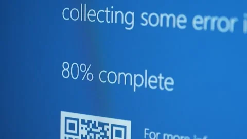 Microsoft Blue Screen Error,Blue Screen of Death 스톡 동영상 279877973