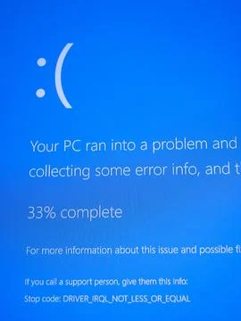 Microsoft Blue Screen Error,Global Outage,Blue Screen of Death Foto stock