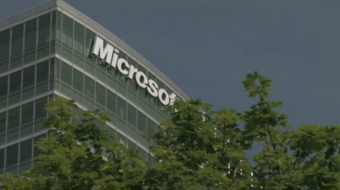 Microsoft building 2 Stock Footage