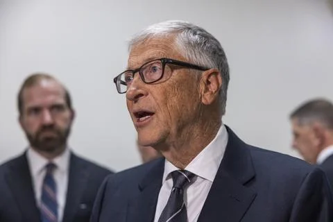 Microsoft co-founder Bill Gates testifies on Capitol Hill on Epstein ties, Washi 写真素材