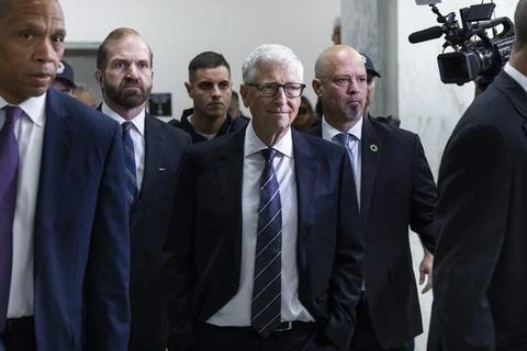 Microsoft co-founder Bill Gates testifies on Capitol Hill on Epstein ties, Washi 写真素材
