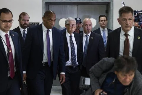 Microsoft co-founder Bill Gates testifies on Capitol Hill on Epstein ties, Washi 写真素材