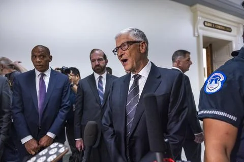 Microsoft co-founder Bill Gates testifies on Capitol Hill on Epstein ties, Washi Stock Photos
