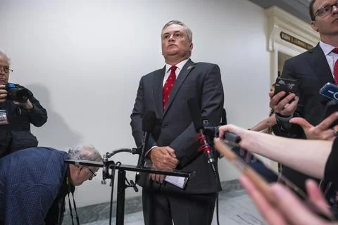 Microsoft co-founder Bill Gates testifies on Capitol Hill on Epstein ties, Washi 写真素材