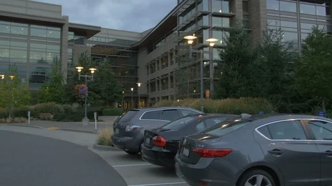 Microsoft Commons Campus Stock Footage