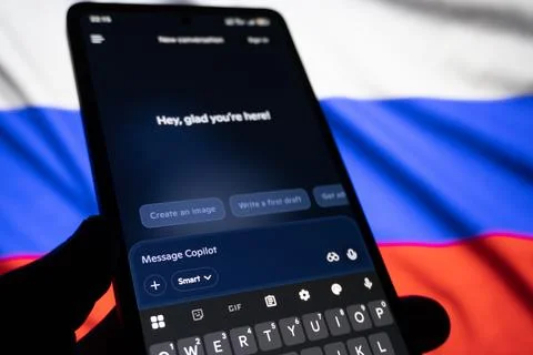 Microsoft Copilot - AI tool app. Baku, Azerbaijan. 29.11.2025. Stock Photos