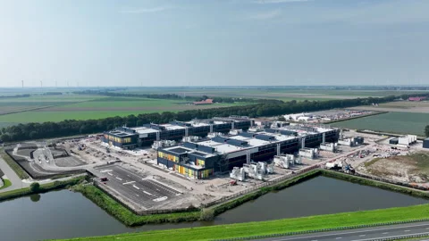 Microsoft data center from the air Stock-Footage 250092307