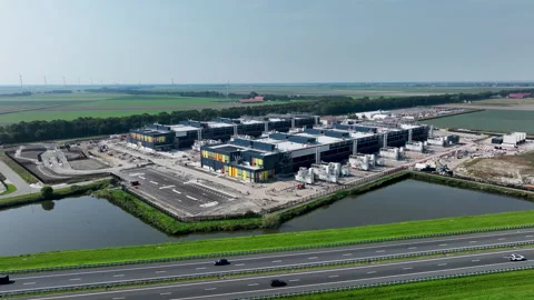 Microsoft data center from the air Stock-Footage 250092458