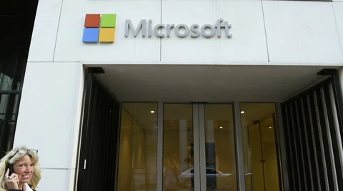 Microsoft Europe Building Stock Footage 54464188
