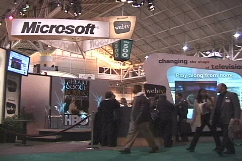 Microsoft Exhibit Stock Footage 818965