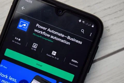 Microsoft Flow-Business workflow automation dev app Stock-Fotos