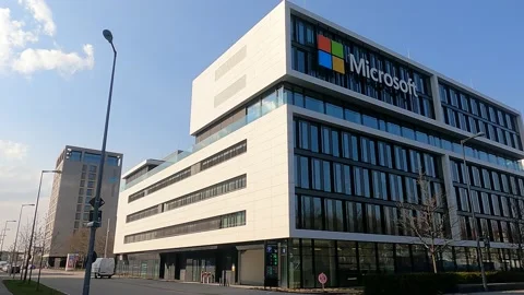 Microsoft Germany Headquarters in Munich Stock Footage 152795696