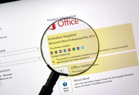 MIcrosoft Office 2019 Foto stock