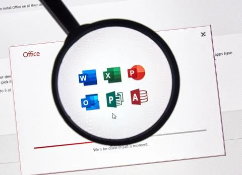 Microsoft office 365 software 库存照片
