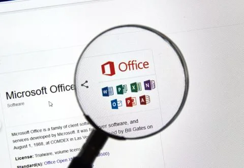 Microsoft office 365 software Fotos Stock