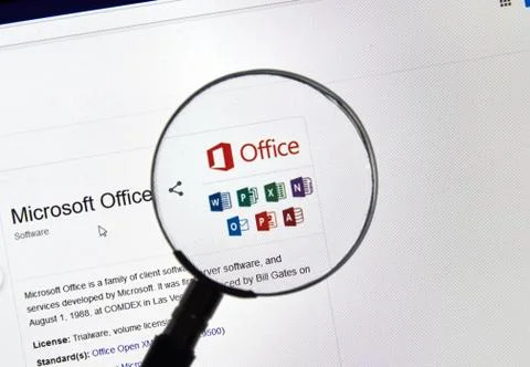 Microsoft office 365 software Stockfoto's