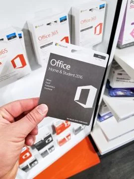 MIcrosoft Office 365 Student subscribtion card Stock Photos