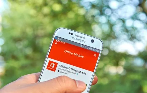 Microsoft Office app Stock Photos