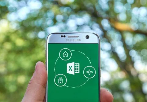 Microsoft Office Excel app Fotos Stock