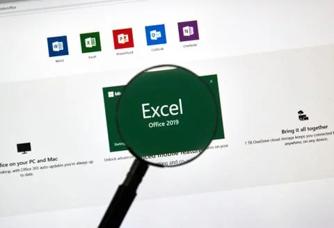 MIcrosoft Office Excel Stock Photos