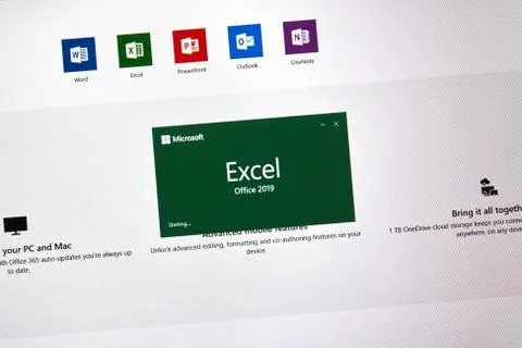MIcrosoft Office Excel Stockfoto's