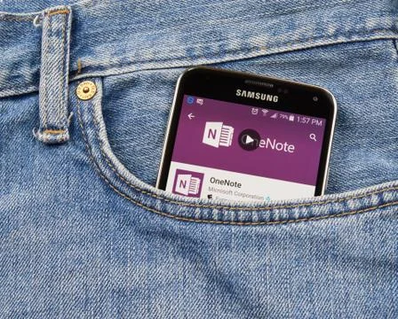 Microsoft Office One Note. Stock Photos