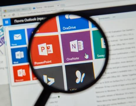 Microsoft Office One Note. Stock Photos