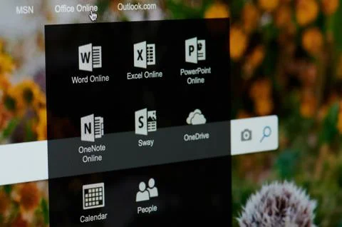 Microsoft office online Fotos Stock