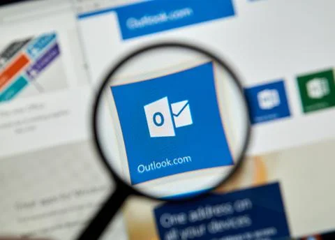 Microsoft Office Outlook. Fotos Stock