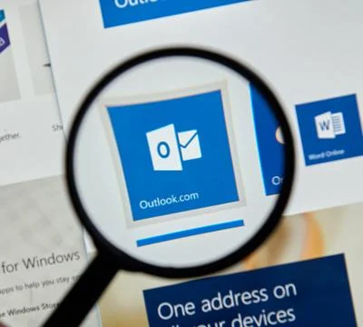 Microsoft Office Outlook. Stock Photos