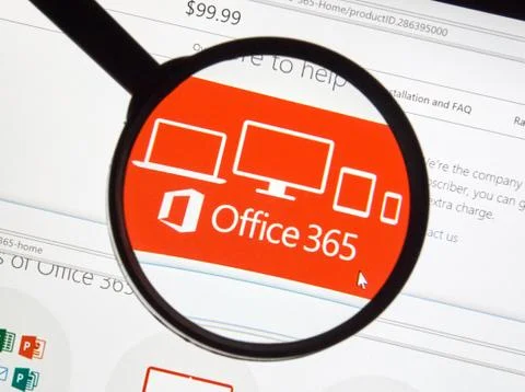 Microsoft Office software. Stock Photos