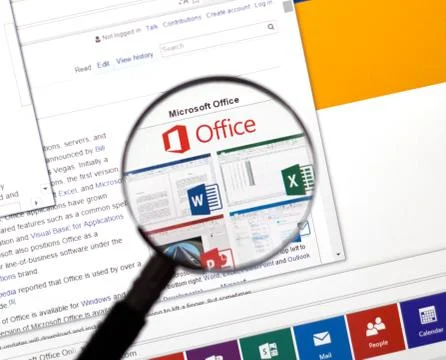 Microsoft Office Word, Excel. Stock Photos