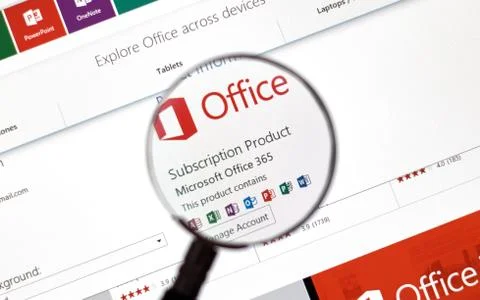 Microsoft Office Word, Excel. Fotos Stock