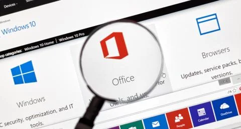 Microsoft Office Word, Excel. Stock Photos