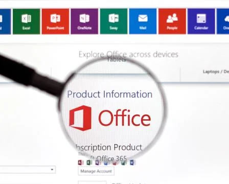 Microsoft Office Word, Excel. Stock Photos