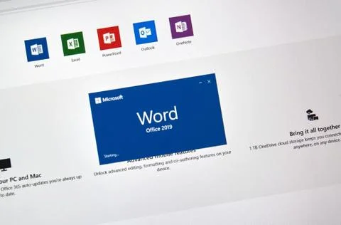 MIcrosoft Office Word Stock Photos