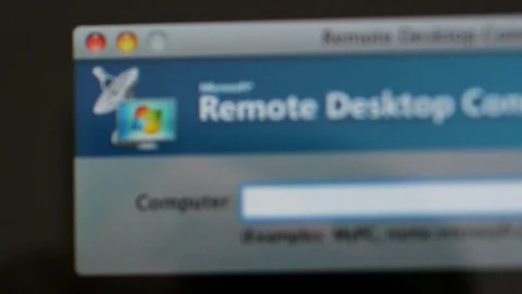 Microsoft remote desktop connection for Mac Microsoft Vídeo Stock 103116244